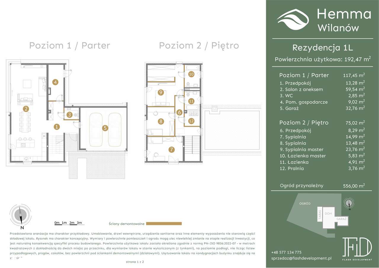 4-pokojowy dom 192m2 + ogródek Bezpośrednio - Pełny obrazek: 2/7