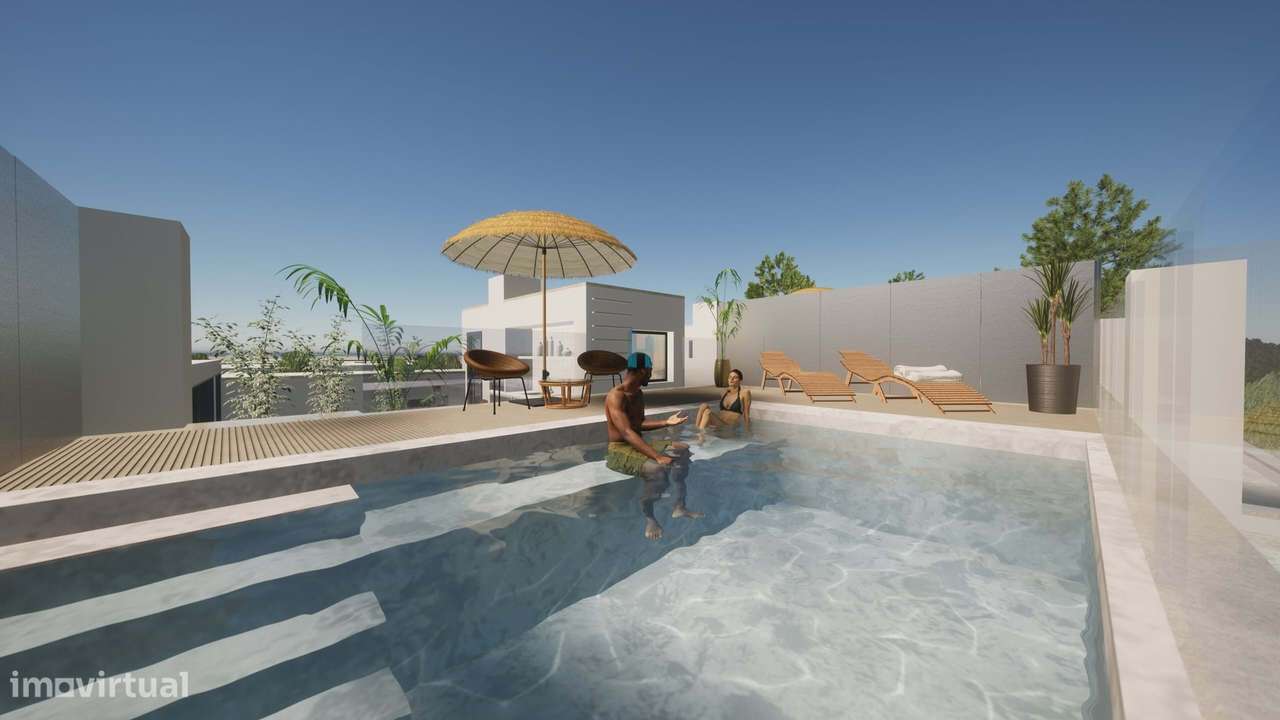Moradia T3 com piscina e jardim - Grande imagem: 4/39
