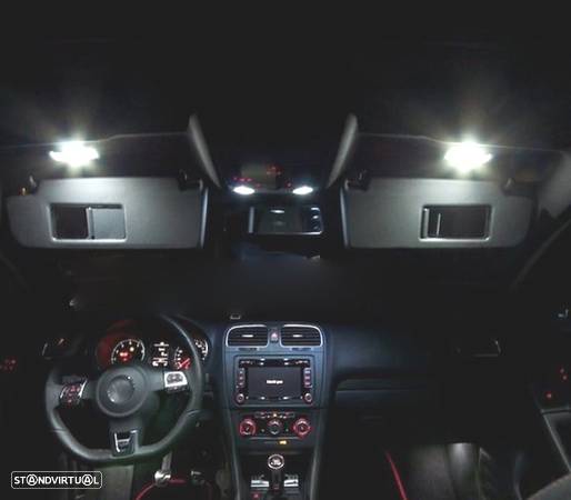 KIT COMPLETO 14 LAMPADAS LED INTERIOR PARA VOLKSWAGEN VW GOLF 6 MK6 MK VI GTI 10-14 - 5