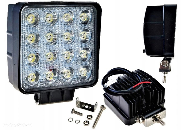 LAMPA ROBOCZA DIODOWA 16 LED 48W HALOGEN 12V-24V - 9