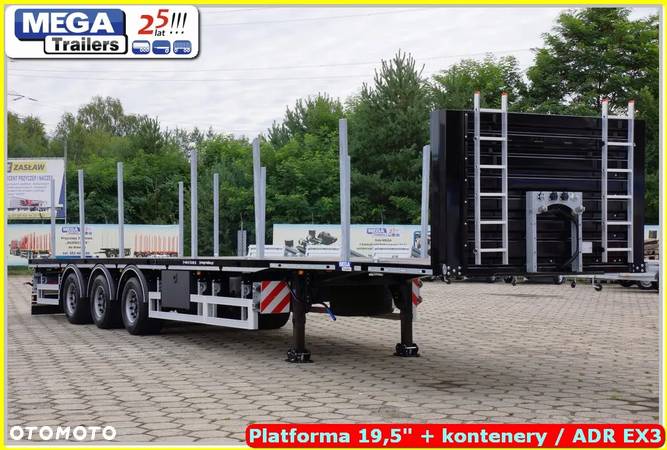 Mega Platforma UNIWERSALNA 19,5 BPW - ADR 3 - 35,0 ton ładowności !!! - 2