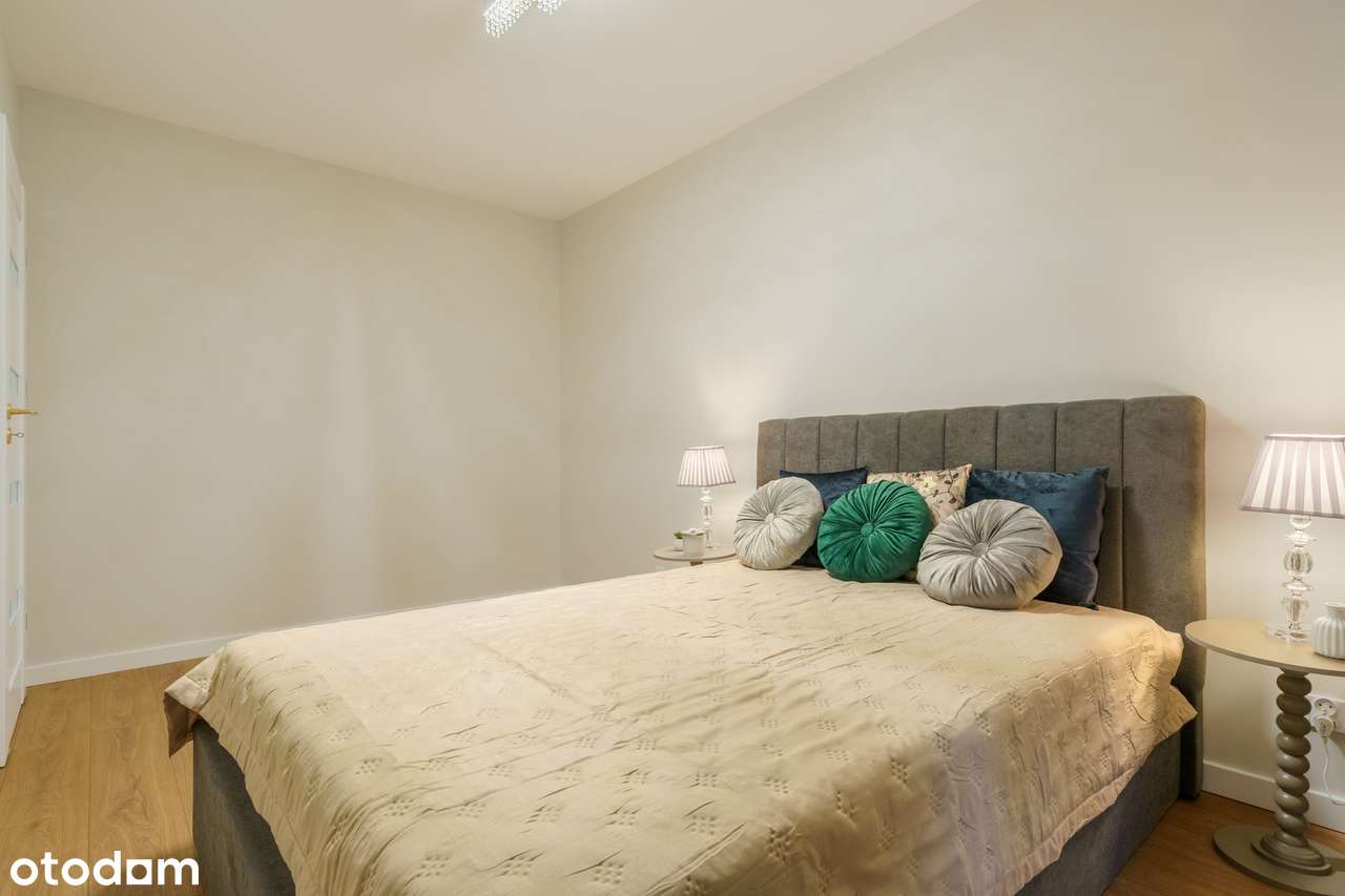 3 pokoje, M4 wykończone Argentum Srebrzyńska 12  parter OGRÓDEK-12