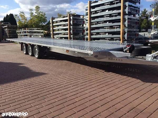 Niewiadow Remorca/Platforma Transport auto 3 axe 8.5m 3500kg - 4