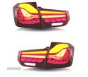 FAROLINS FULL LED PARA BMW SERIE 3 F30 13-18 LIGHT BAR OLED VERMELHO - 4