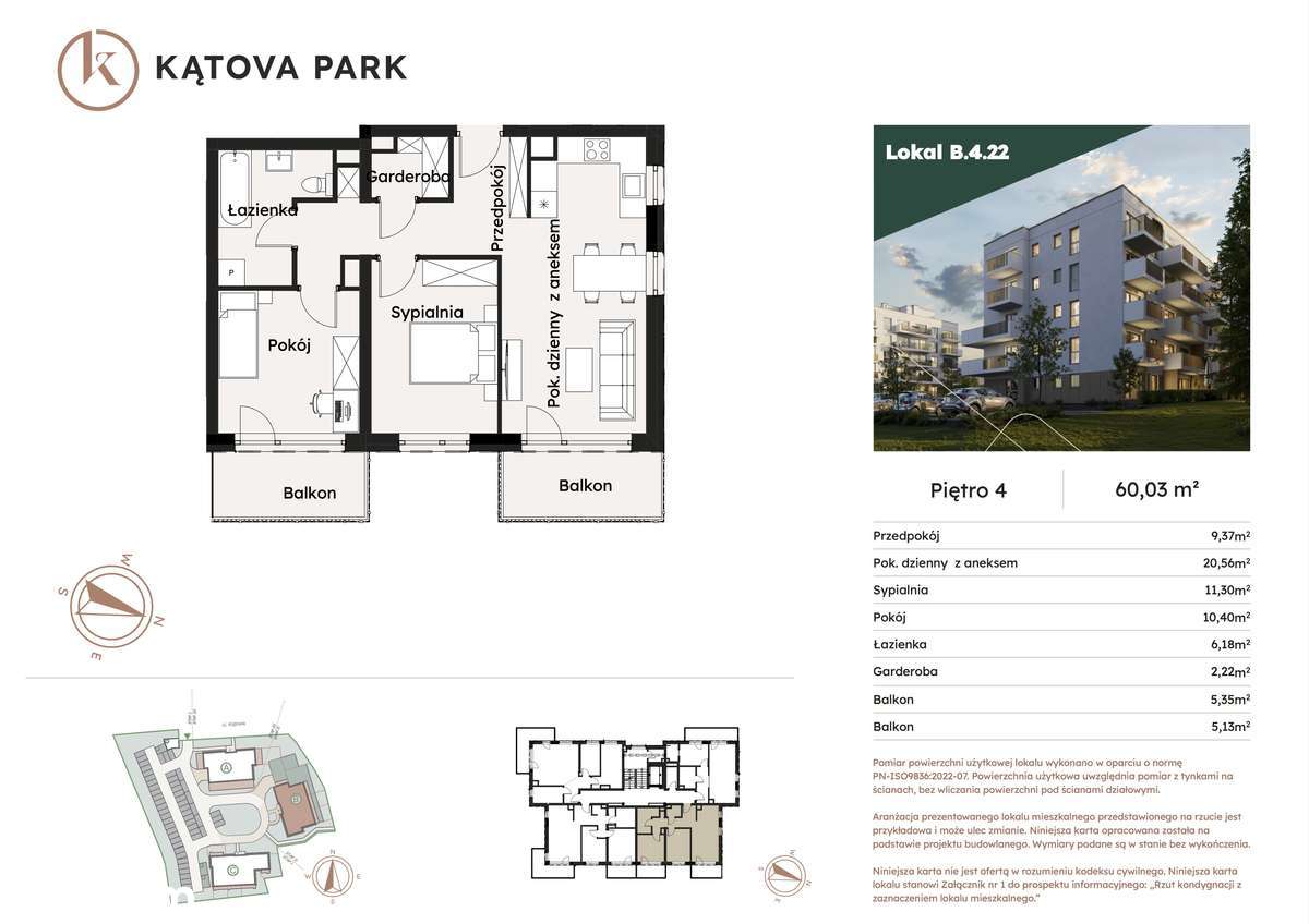 B.4.22, 3-pokojowe mieszkanie z widokiem i 2-ma balkonami-7