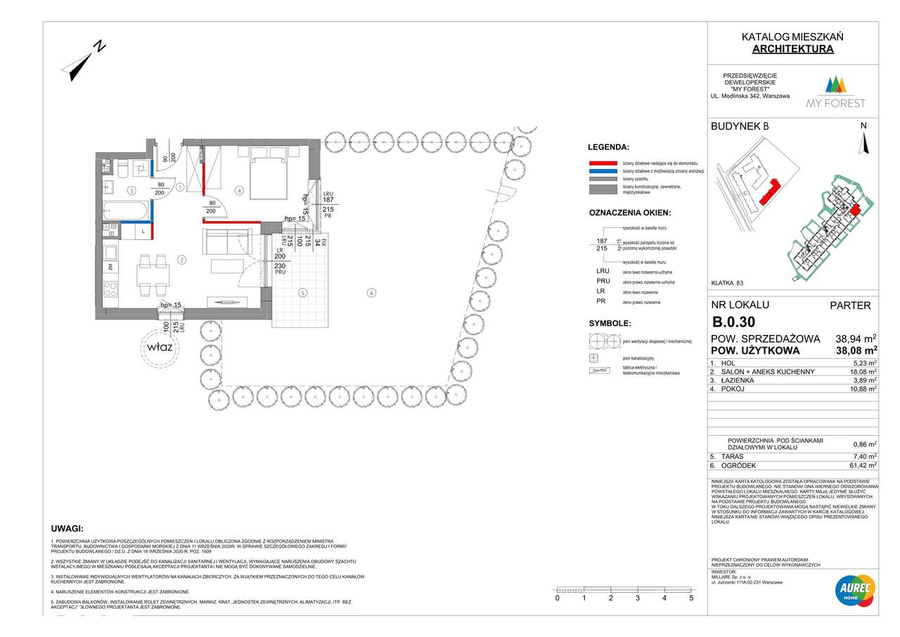My Forest | mieszkanie 2-pok. | B.0.30 - Pełny obrazek: 2/7