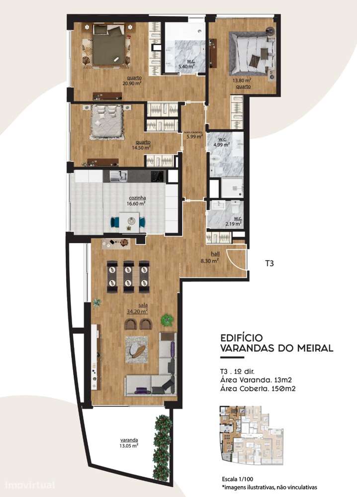 T3 Novo - Pronto Habitar - Pronto Escriturar / em Canidelo-46