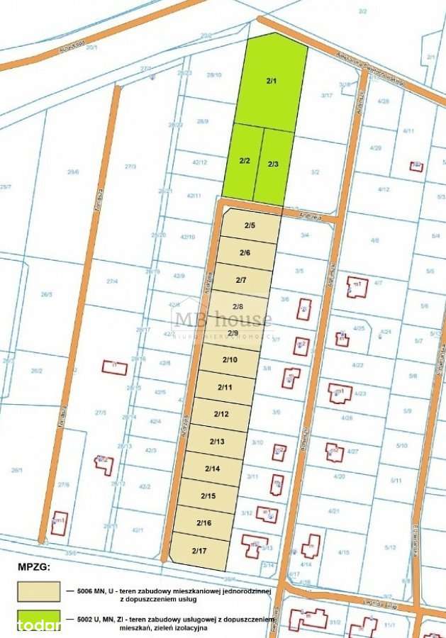 Działka ul. Świętochowskiego z planem zagospodarow - Pełny obrazek: 2/2