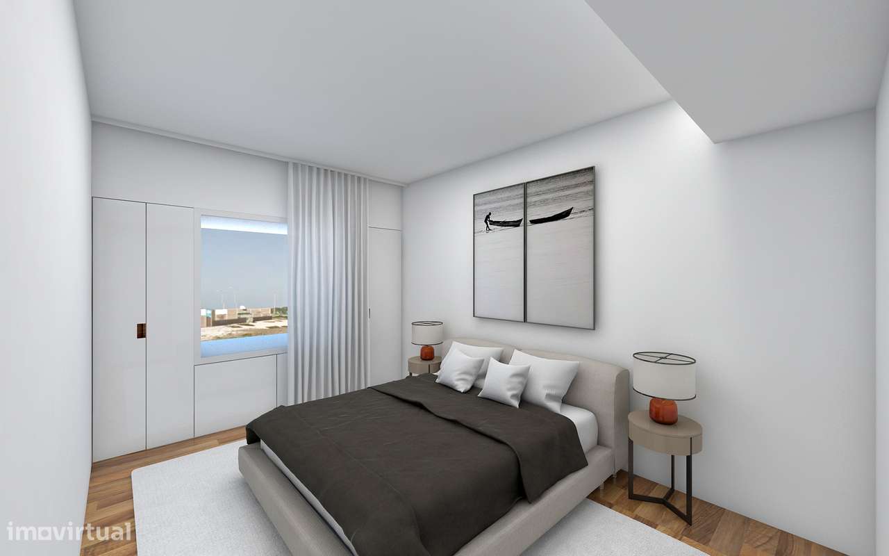 Apartamento T2 novo com piscina e garagem-38
