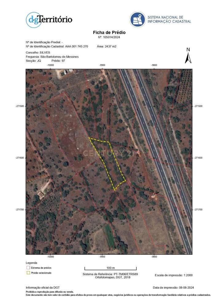 Terreno sito no Monte Branco, S. Bartolomeu de Messines, junto à A2 - Grande imagem: 4/18