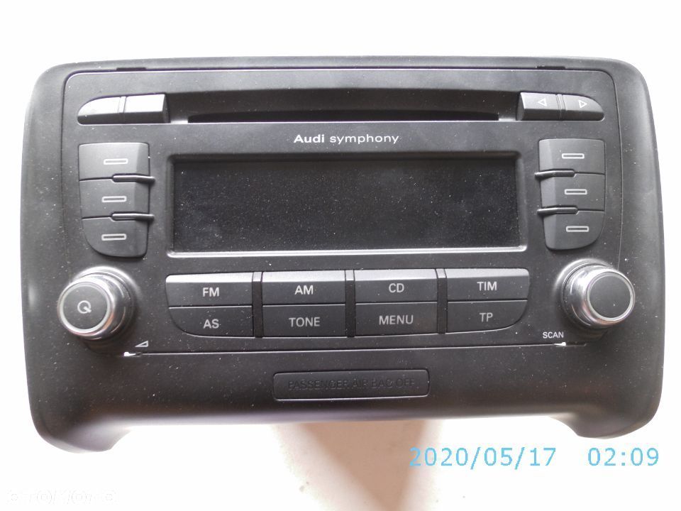 ORYGINALNE RADIO SYMPHONY AUDI TT 8J0035195D WERSJA EUROPEJSKA - 1