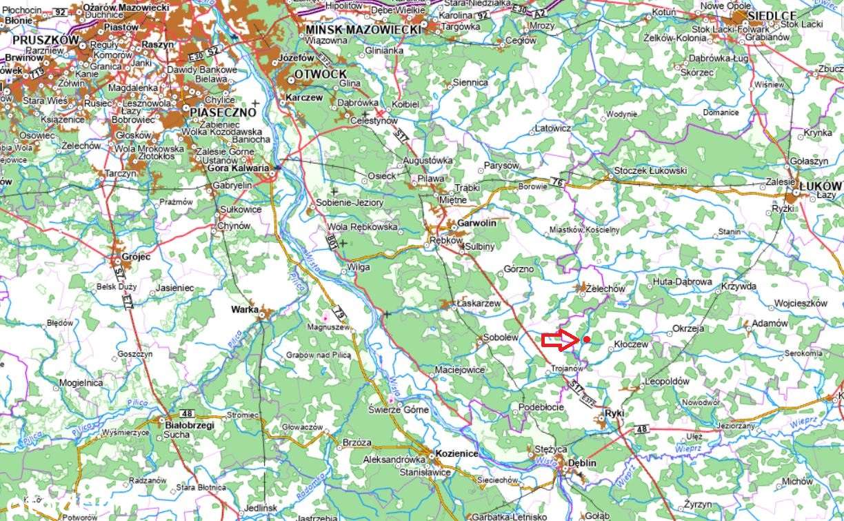 Działka rolna siedliskowa Zaryte, gm. Kłoczew. - Pełny obrazek: 4/4