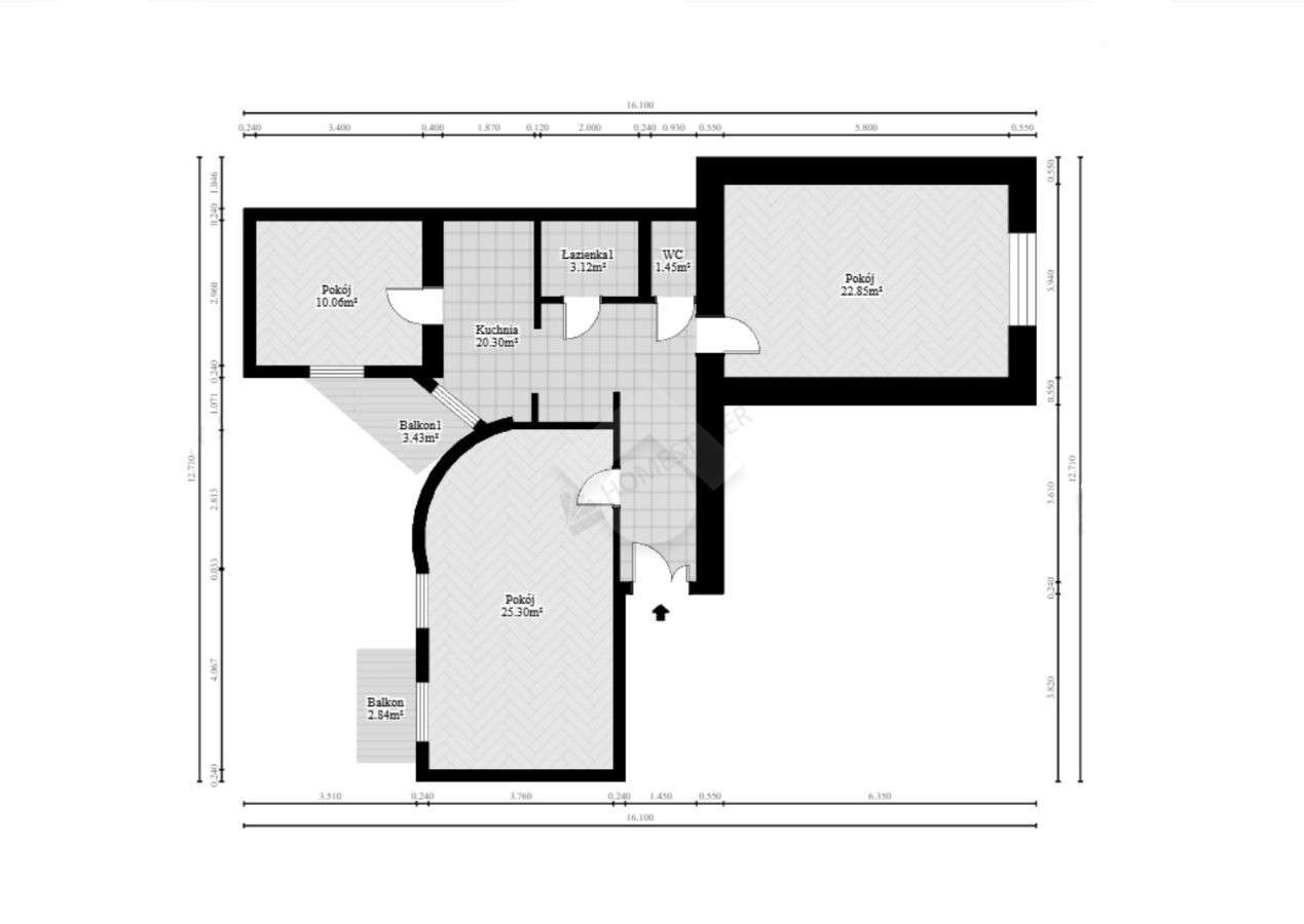 Kraków – Stare Podgórze – ul. Kalwaryjska – 82 m2-13