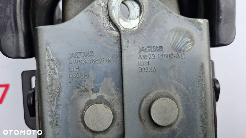 Jaguar XJ 351 Zawias maski prawy lewy Komplet zawiasów KOLOR PEL AW93-16801-AD AW93-16800-AD - 3
