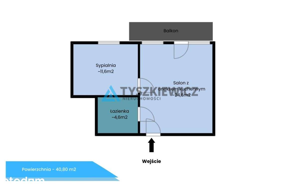 2 pokoje w Redzie - blisko Skm - Pełny obrazek: 3/17