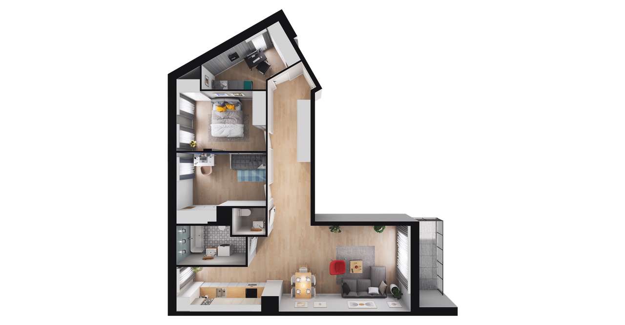 Stara Cegielnia Mielec | mieszkanie 4-pok. | C_M52 - Pełny obrazek: 3/9