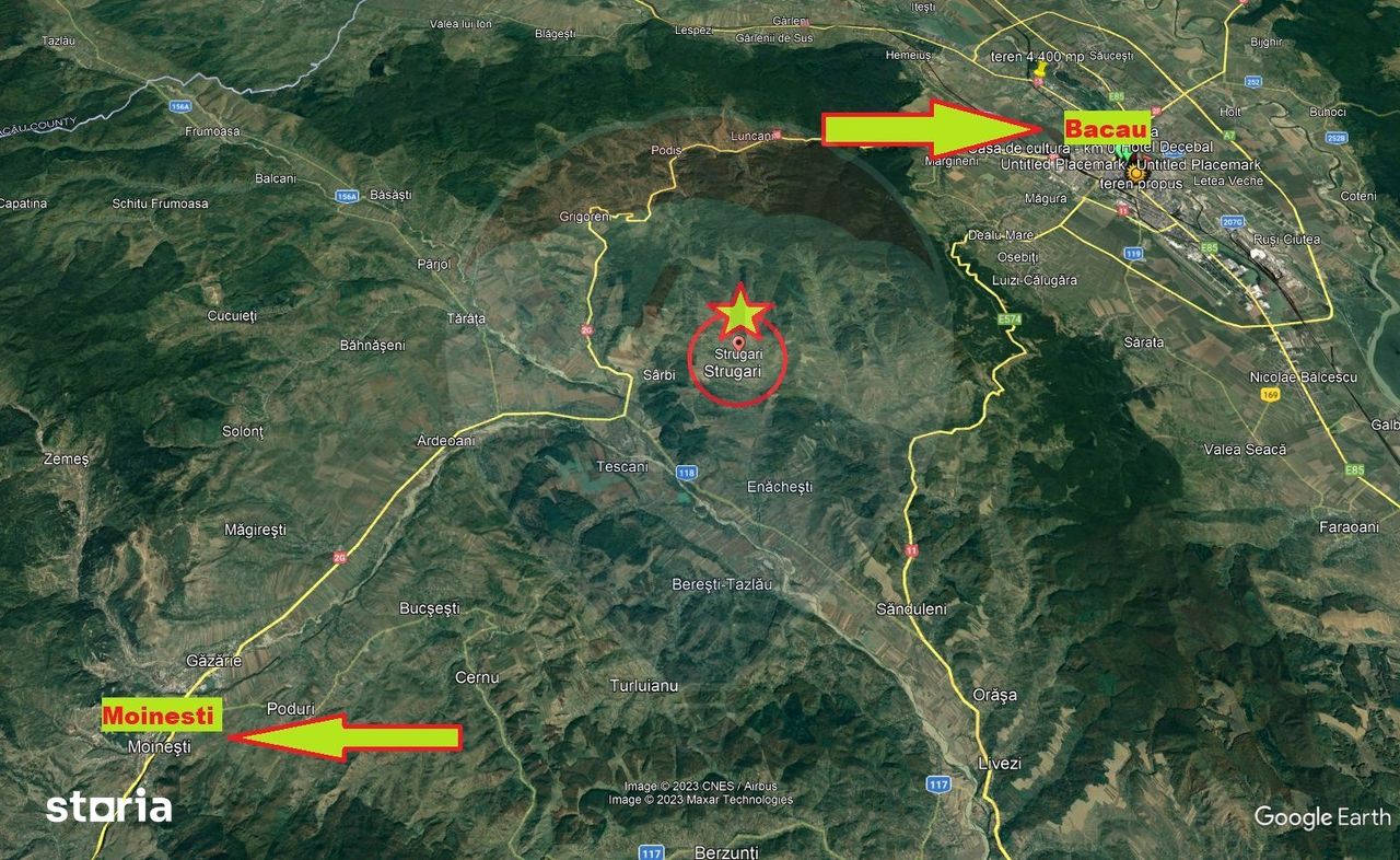 Spațiu industrial de vanzare - ferma zootehnica strugari-bacau