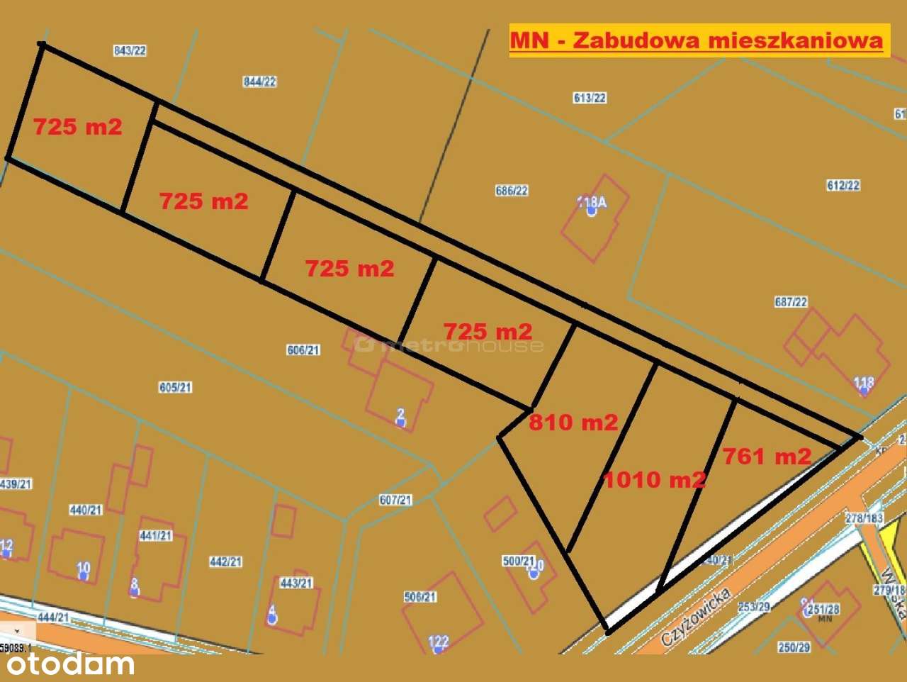 Wyjątkowe parcele - RÓŻE METRAŻE! 725-1010 m2 - Pełny obrazek: 4/5