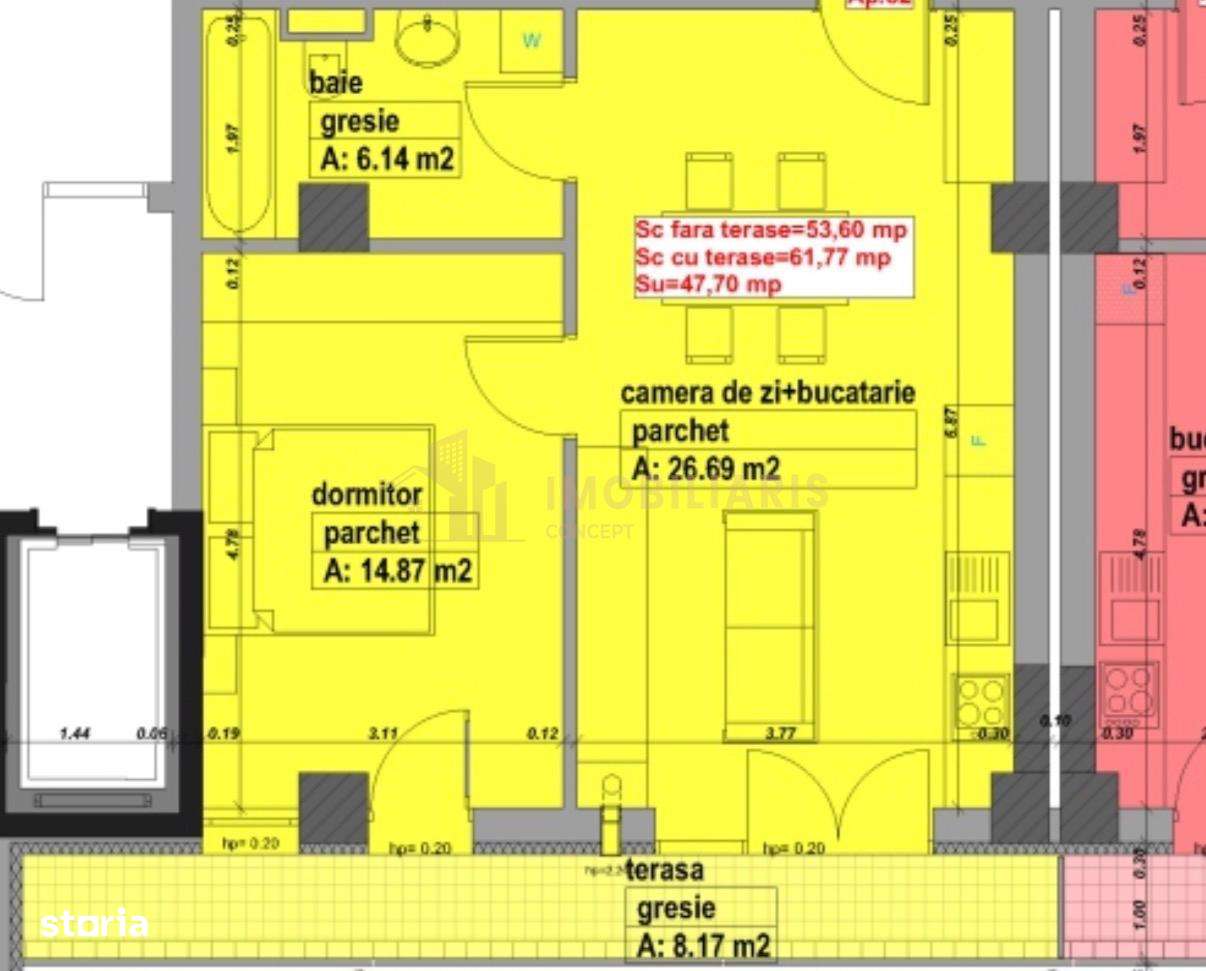 COMISION 0% !!! Apartament 2 camere, bloc nou, zona Republicii -  Poli-7