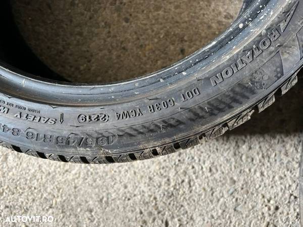 vând 4 anvelope 195/45/16 kumho de iarnă ca noi - 6