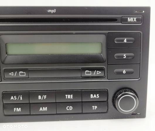 VW POLO 9N SHARAN T5 RADIO CD Z KODEM KOD MP3 6Q0035152A - 2