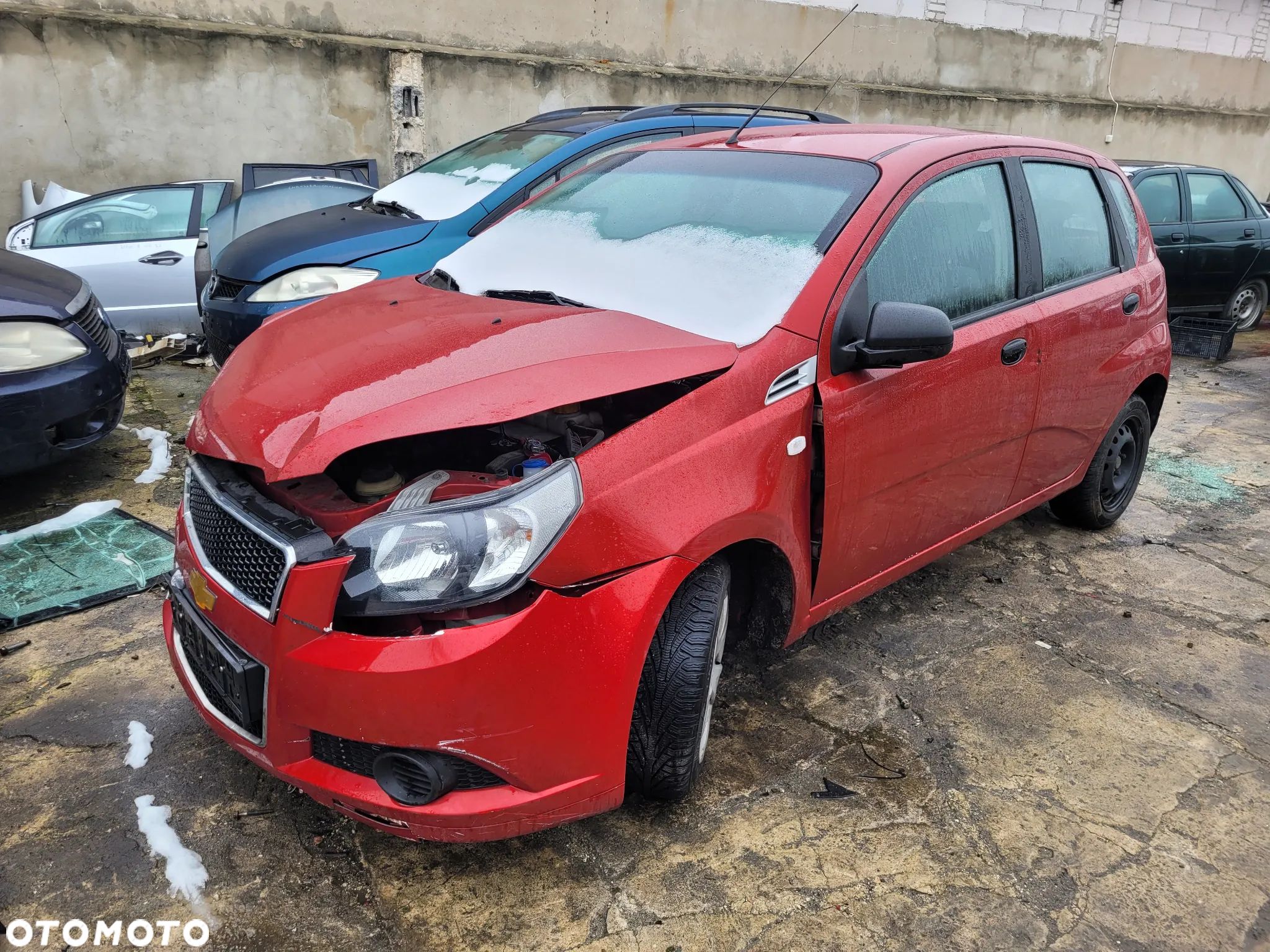 CHEVROLET AVEO II 2 T250 maska pokrywa silnika klapa bagażnika zderzak lampa reflektor pas przedni stop lampy - 1