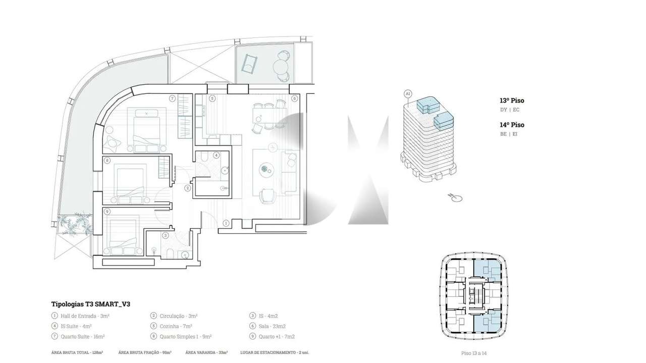 T3 Smart – Lake Towers - Grande imagem: 2/8