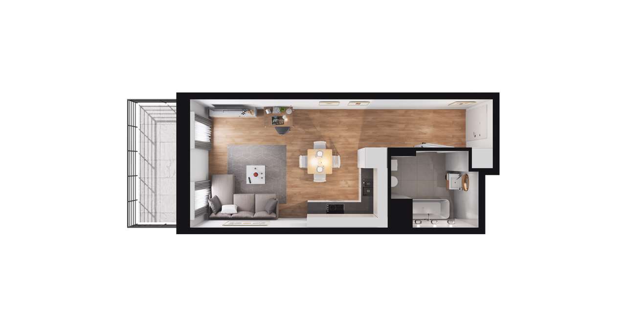 Marimonte  | mieszkanie 1-pok. | M​U.1.19 - Pełny obrazek: 3/8