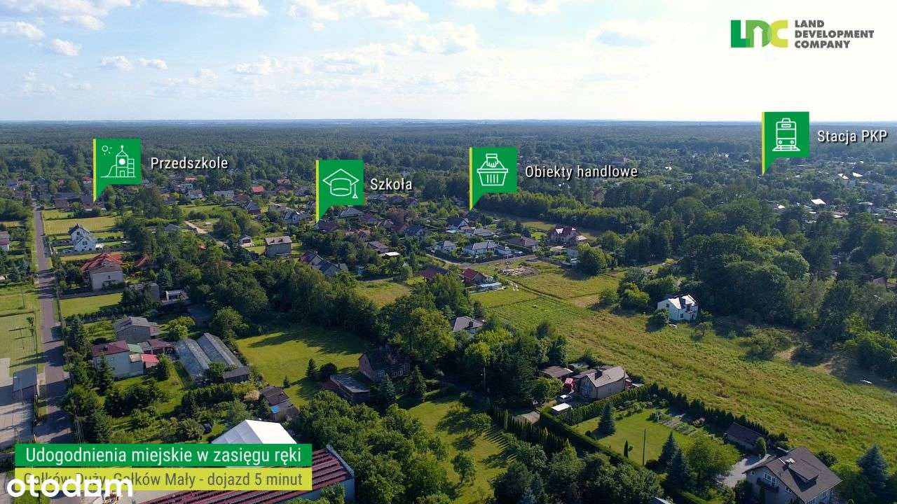 Działki budowlane z mediami! Las, 20min. od Łodzi-5