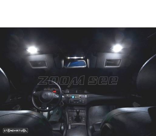 KIT 14 LAMPADAS LED INTERIOR PARA BMW SERIE 3 E46 SEDAN COUPE 323IS 325I 325XI 328I 330I 330XI 325CI - 6