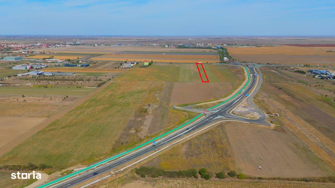 Teren de vânzare — 10.000 mp - la DN/E68 | acces din DN 69B — Arad-5