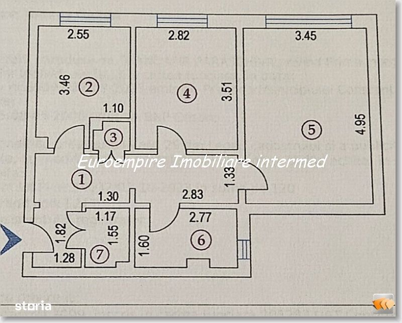 Apartament 2 camere decomandate zona Tomis Nord