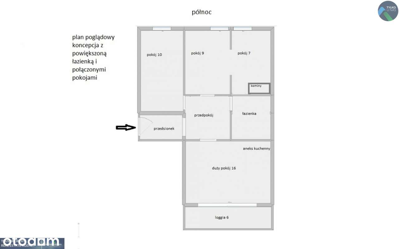 Mokotów, przestronne 3 pokojowe z loggią-14