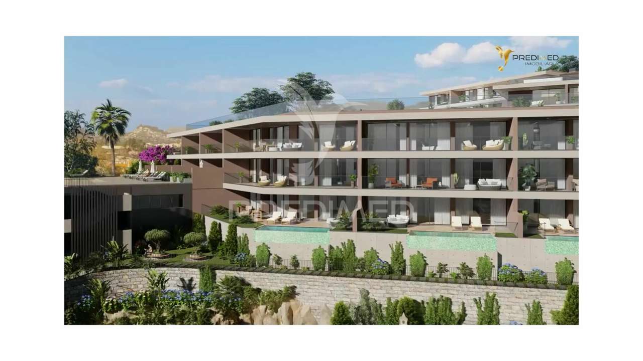 Apartamento T2 Jardim e piscina privada vista mar - Grande imagem: 4/37