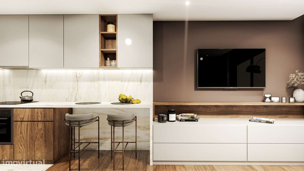 APARTAMENTO T1 NOVO na Rua da Devessa, esquina com Av. da Liberdade. - Grande imagem: 4/18