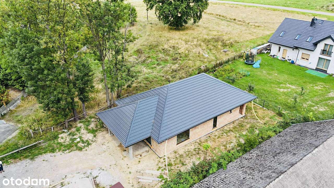 Nowoczesny dom parterowy Wola Batorska, gm. Niepołomice 820 m² działki-2