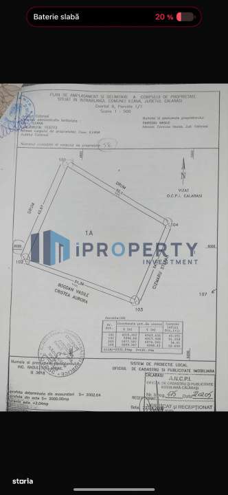Teren 2.000 Mp | Ileana - Calarasi | Dubla Deschidere Stradala - Imagine principală: 5/5