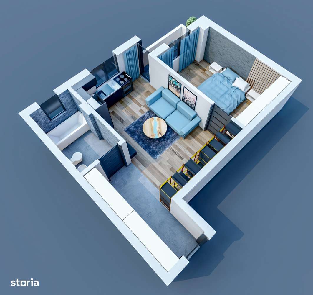 Apartament cu 2 camere Visan-0