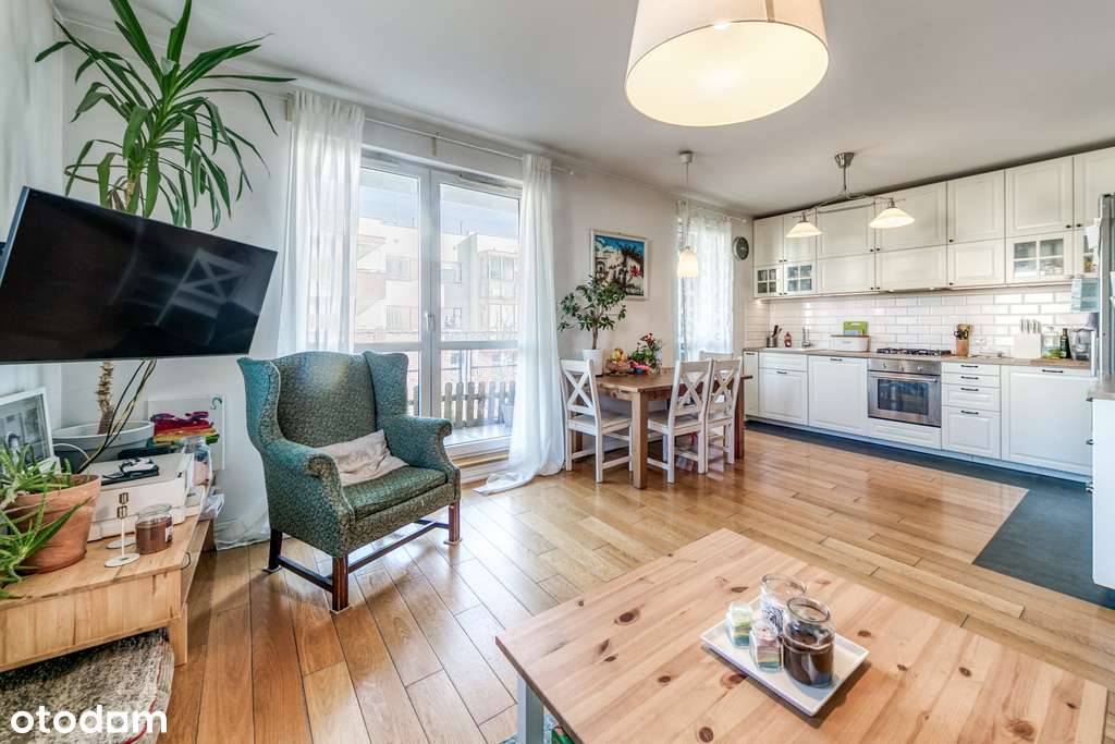 Rozkładowe mieszkanie z dużym balkonem, 1 piętro.-1