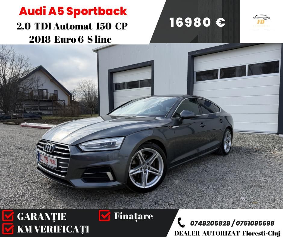Audi A5 F5 [2016 - 2024] 2.0 TDI S tronic 2018