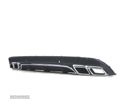 DIFUSOR TRASEIRO PARA MERCEDES CLASE C W205 LOOK AMG 14-17 + PONTEIRAS ESCAPE - 2