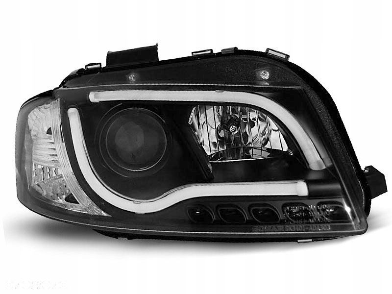 LAMPY REFLEKTORY AUDI A3 8P 03-08 LED BLACK TUBE - 1