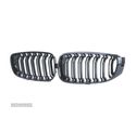 GRELHA DUPLA PARA BMW SERIE 3 GT F34 13-18 LOOK M4 PRETO BRILHANTE - 2