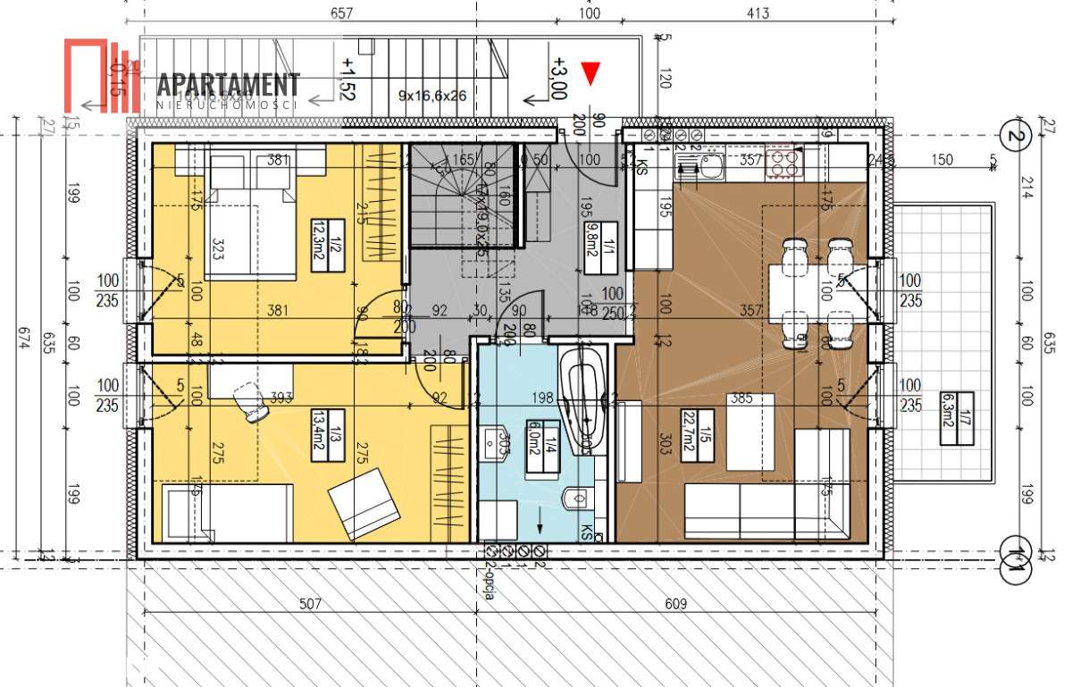 Duże 4 pokojowe z ogródkiem blisko Wrocławia! - Pełny obrazek: 3/9