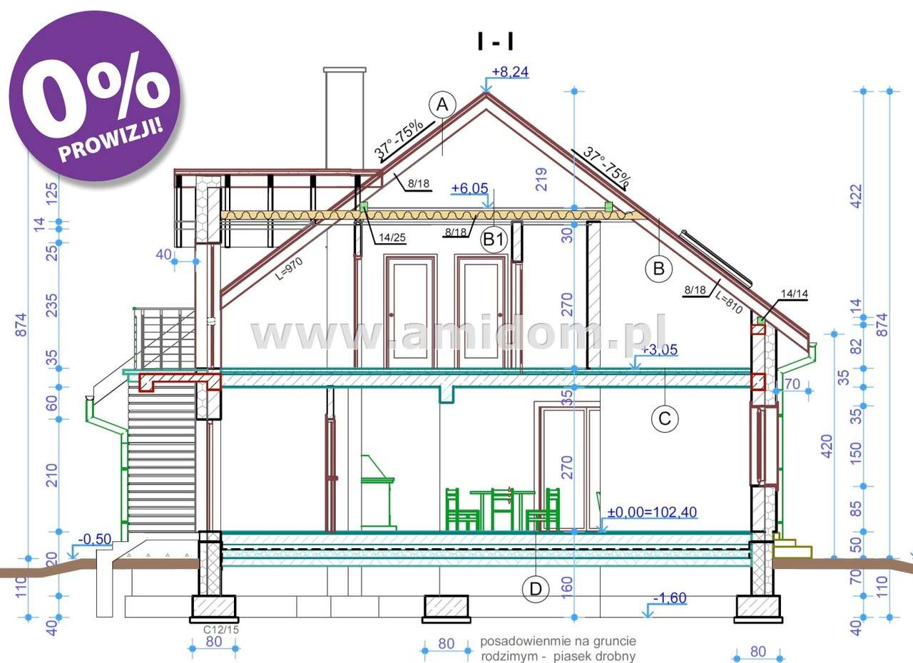 Nadbiel, dom wolnostojący w budowie, działka1420m-8