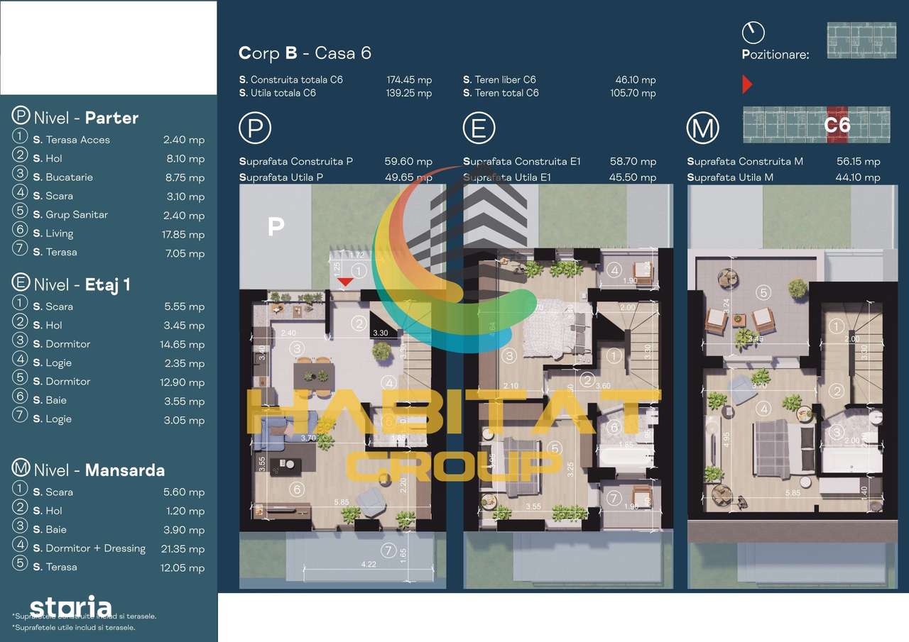 Titan vila insiruita 4 camere 139 mp + curte  46 mp AUCHAN - Imagine principală: 4/19