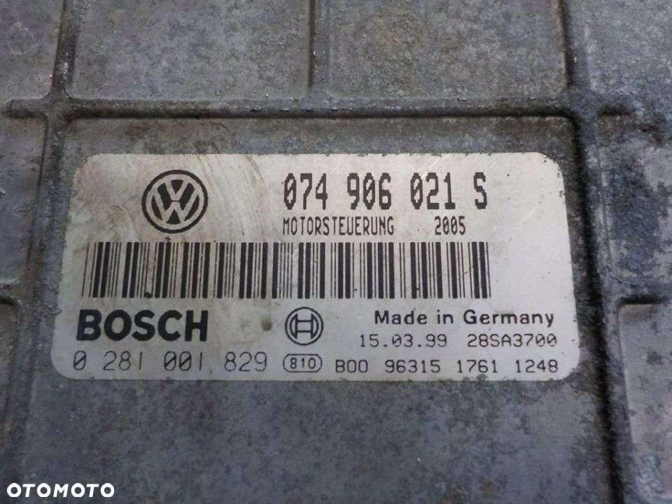 VW T4 2.5 TDI KOMPUTER STEROWNIK 074906021S - 2