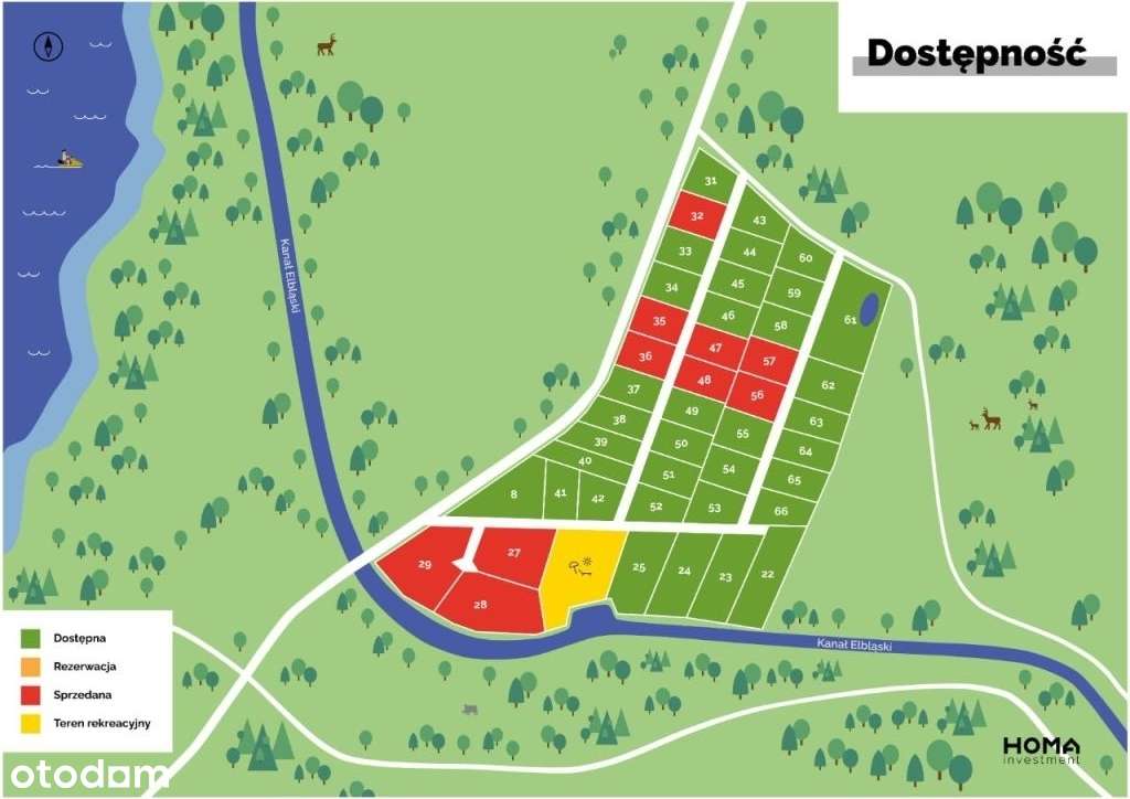 Działka z bezpośrednim dostępem - Kanał Elbląski - Pełny obrazek: 4/10