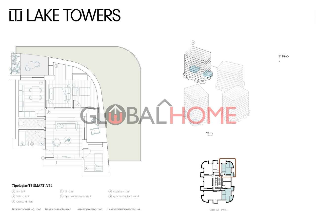 Apartamentos T3 – Lake Towers | Arca d’Água, Porto-18