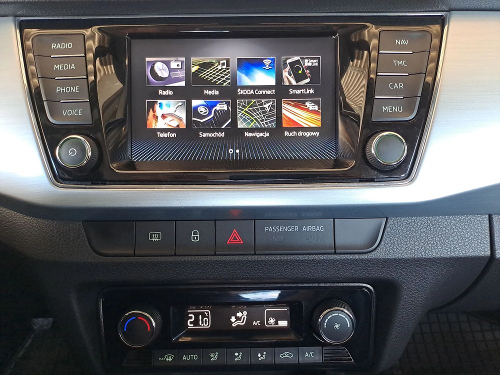 SKODA FABIA Smart LINK Czujniki przód/tył 1.0 TSI 95KM Salon PL VAT23%
